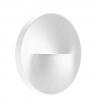 Lisca Aluminium White Round LED Step or Wall Light IP65